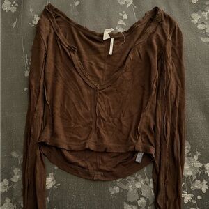 Urban Outfitters Brown Long Sleeve Top Size Medium